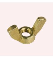 Heavy Duty Brass Wing Nuts Oversized Wings, High Strength Hand Tightening Nuts for Industrial Machinery Heavy Equipment and Structural Applications